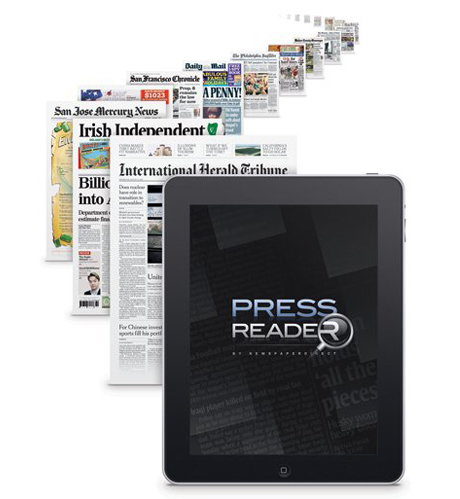 PressReader app for iPad